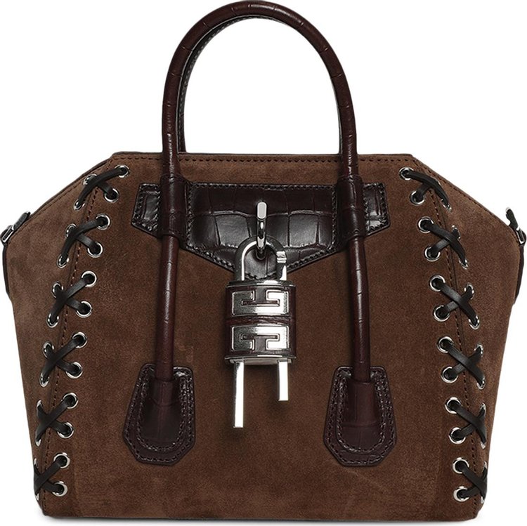 Givenchy Mini Antigona Lock Bag 'Walnut Brown'
