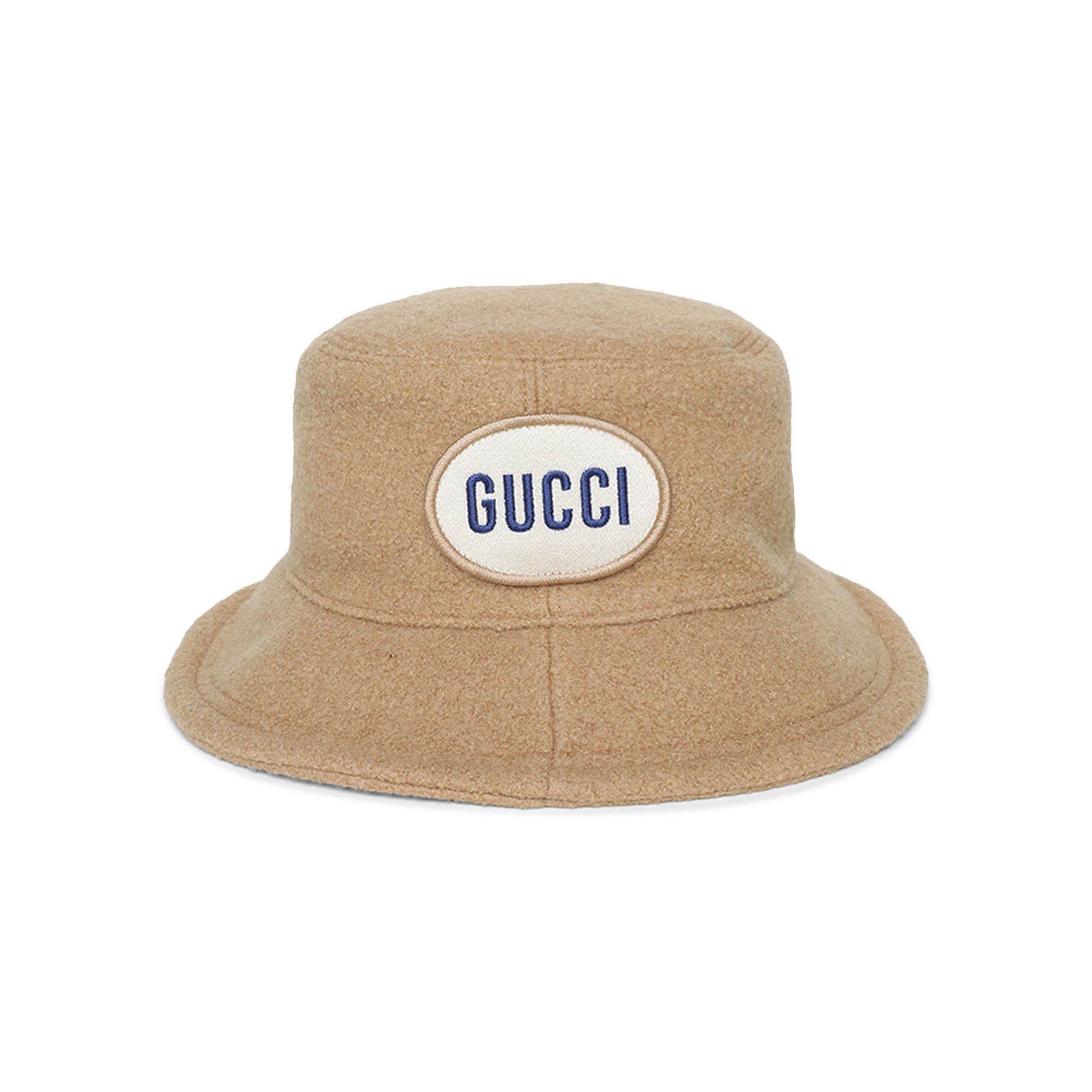Buy Gucci Patch Bucket Hat 'Beige' - 759712 4HA3J 9700 | GOAT