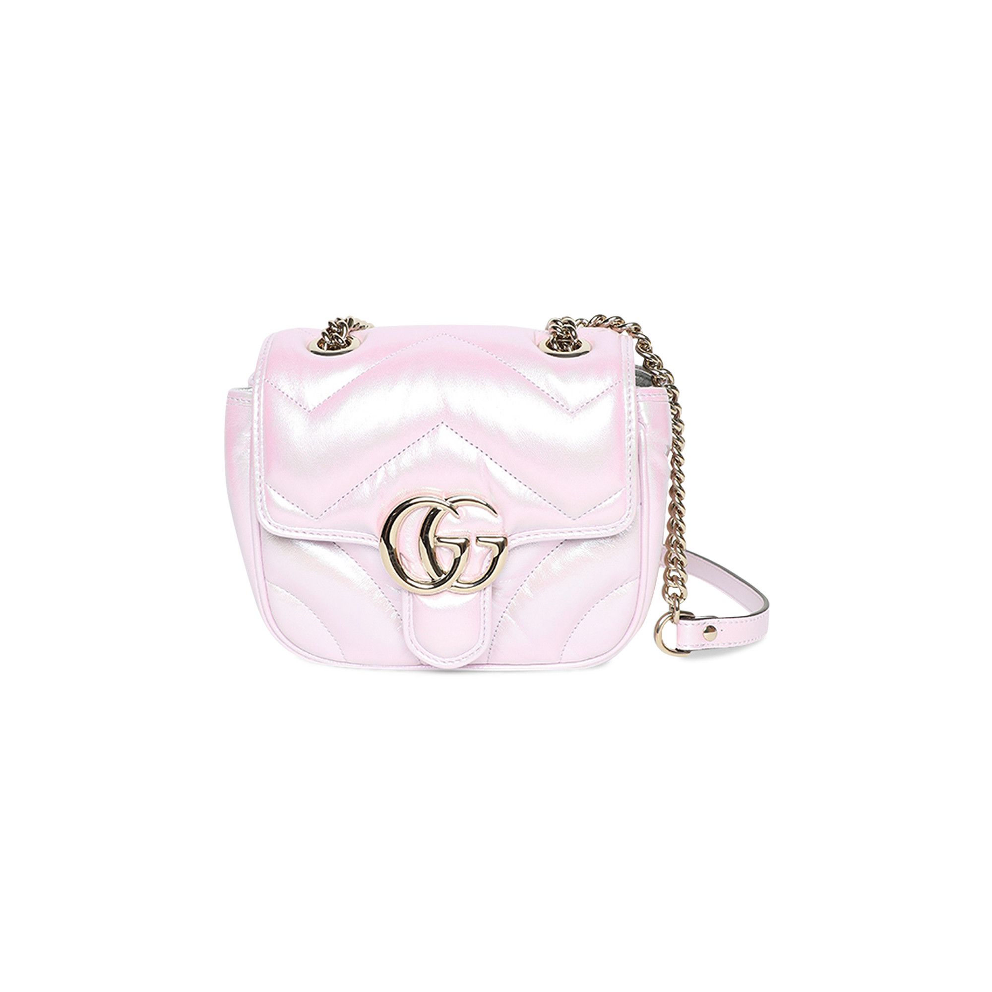 Buy Gucci Marmont Mini Shoulder Bag Iridescent Escape Pink 739682 AAC2U 5826 GOAT CA