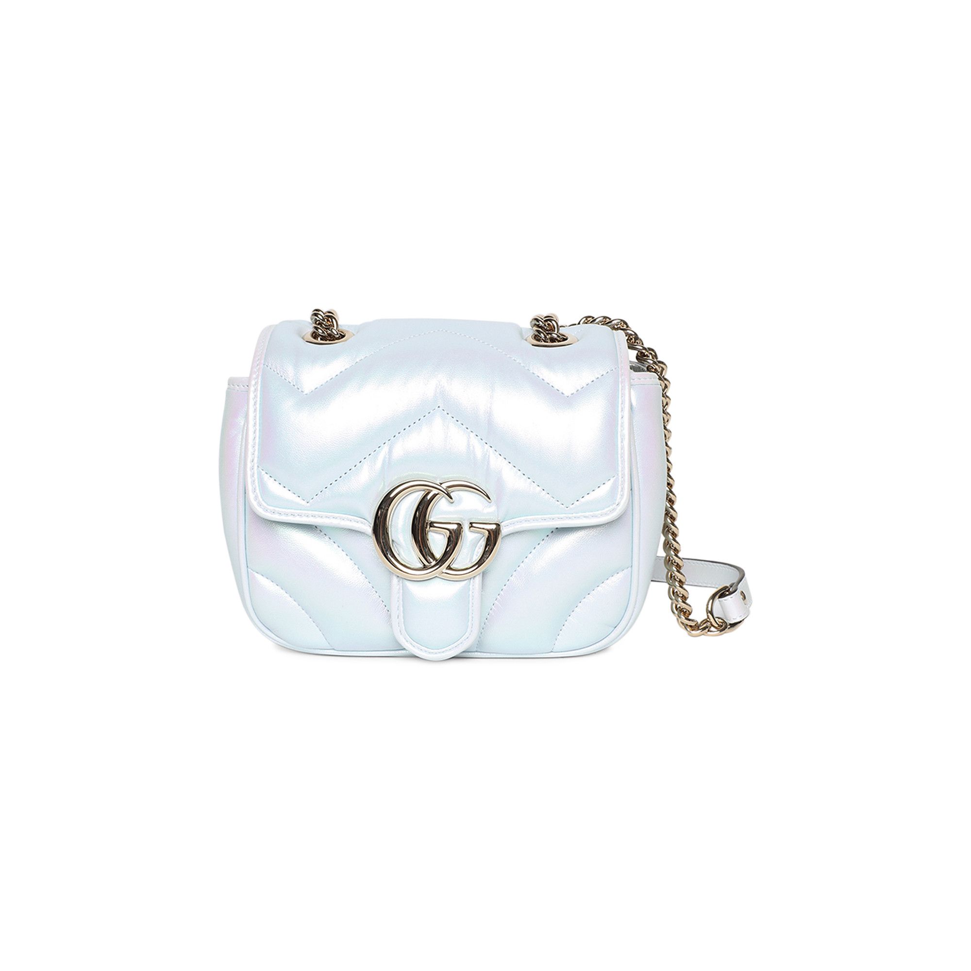 Buy Gucci Marmont Mini Shoulder Bag Iridescent Snow Light Blue 739682 AAC2U 4923 GOAT CA