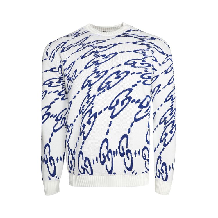 Gucci Wavy GG Jumper IvoryBlue