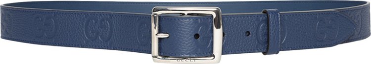 Gucci Rubber Effect Leather Belt 'Royal'
