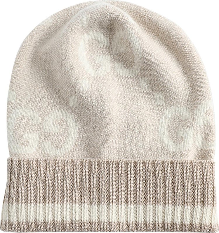 Gucci Jacquard Beanie 'Beige'