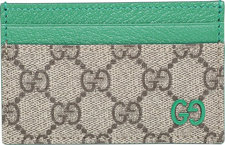 Gucci Monogram Card Holder 'Beige/Ebony/Shamar'