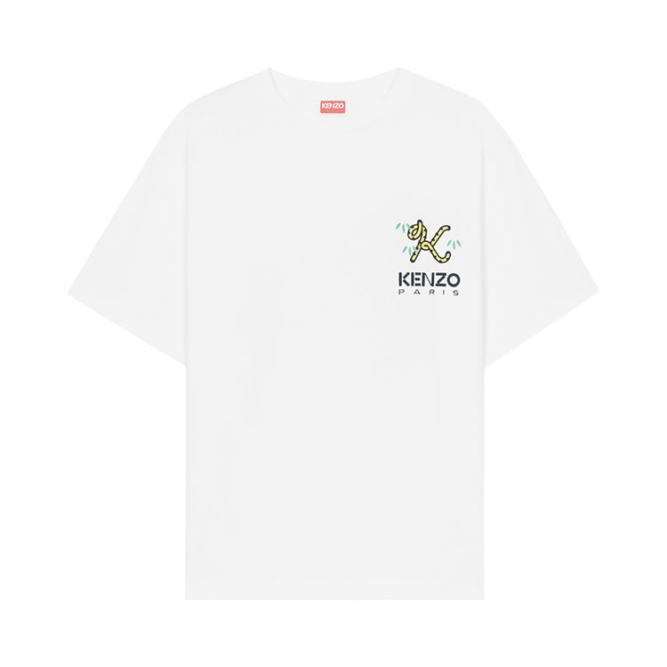 Kenzo Crest Logo Oversize T Shirt White