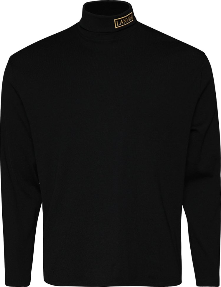 Lanvin Jersey Turtle Neck Top 'Black'