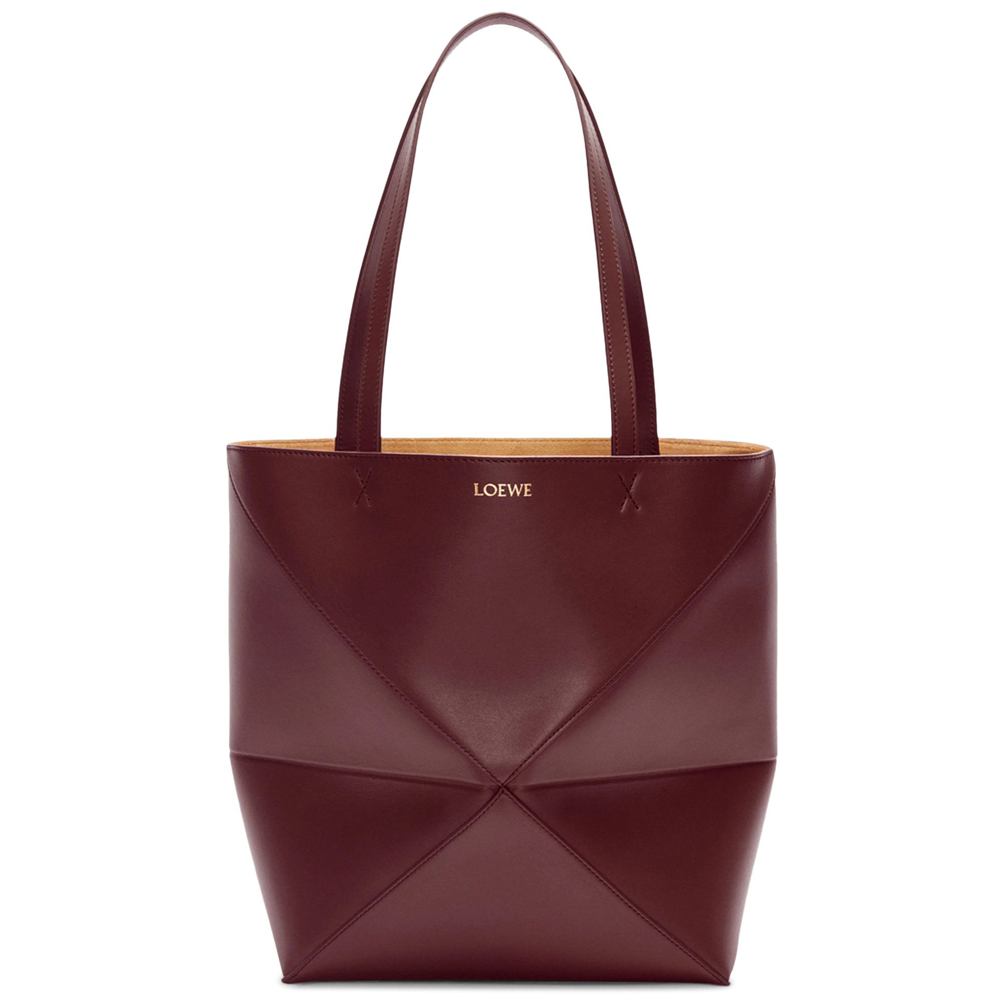 LOEWE セール★ PUZZLE FOLD TOTE★DARK BURGUNDY Buy Loewe Puzzle Fold Tote Bag 'Dark Burgundy' - A657G50X01