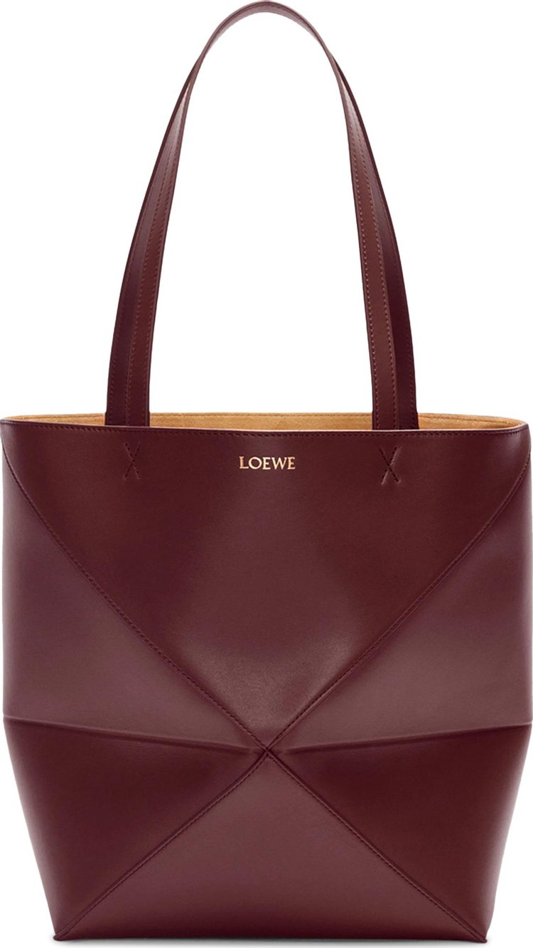 Loewe Puzzle Fold Tote Bag 'Dark Burgundy'