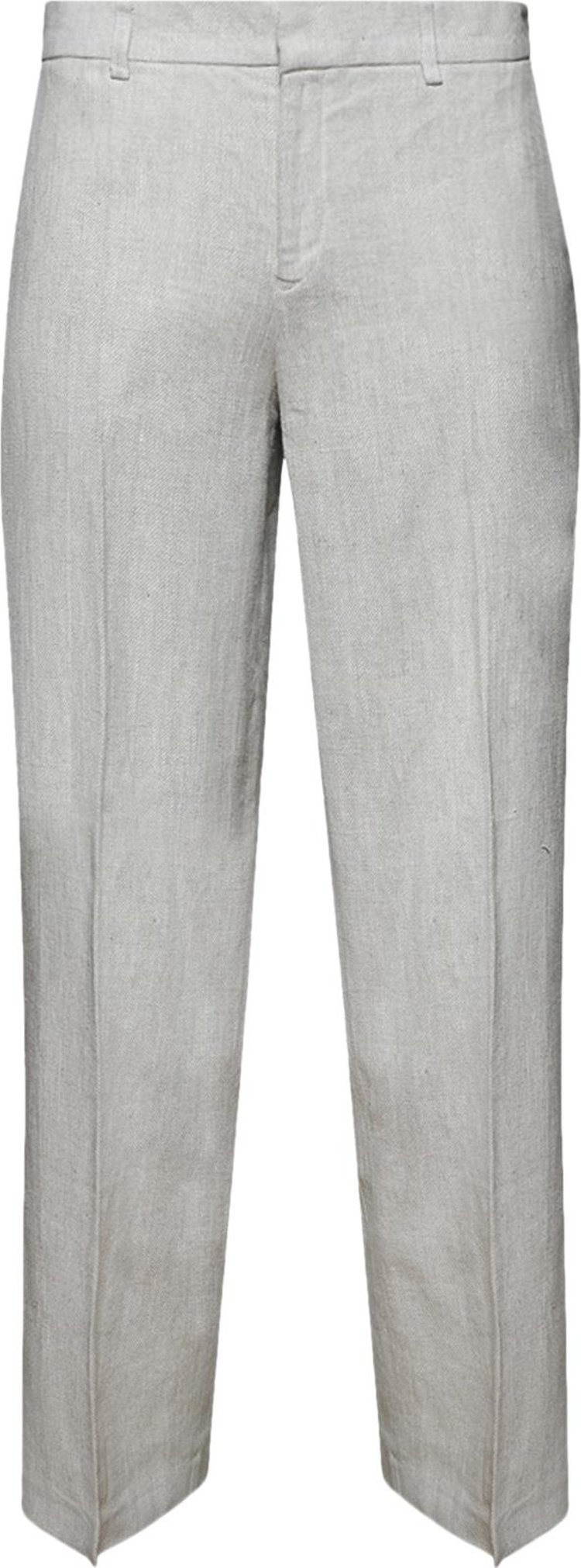 MISBHV Washed Linen Tailored Trousers 'Off White'