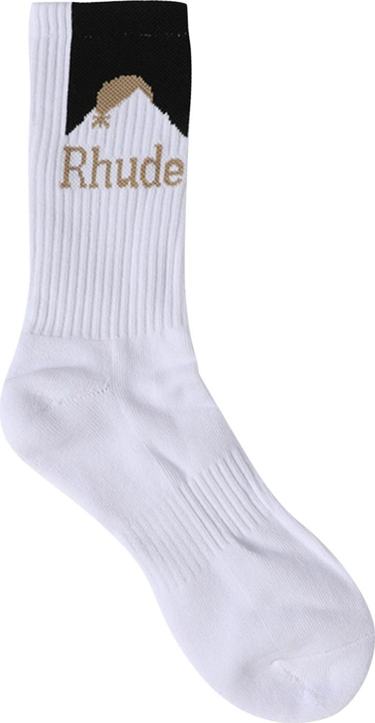 Rhude Moonlight Sock 'White/Black/Yellow'