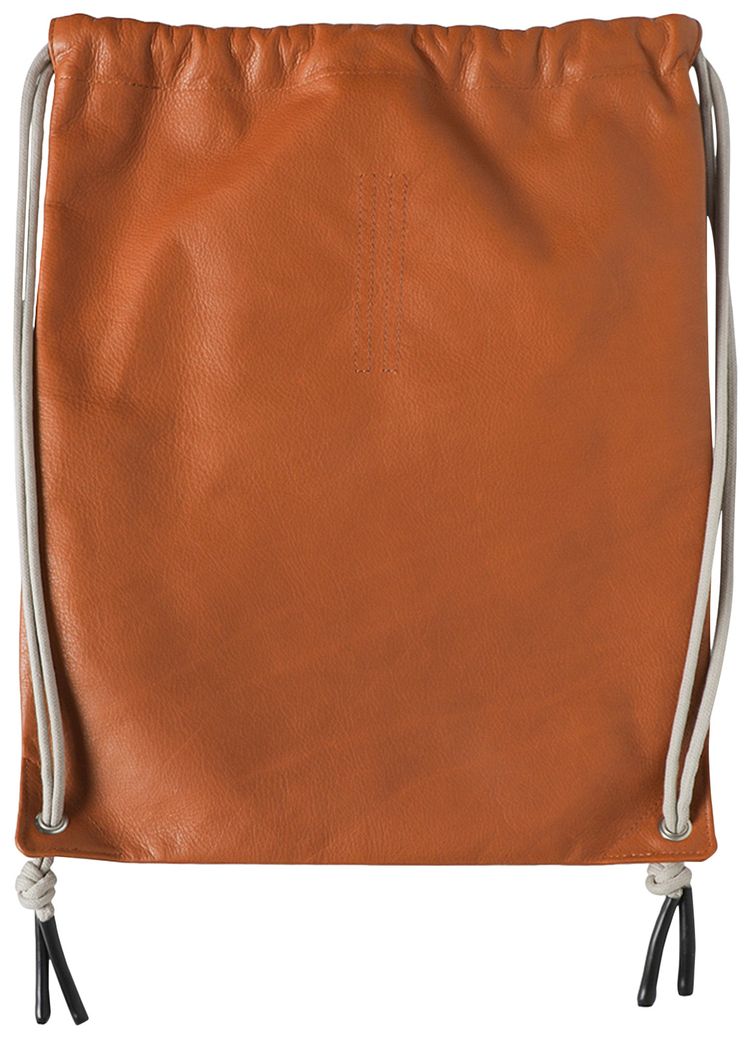Rick Owens Leather Drawstring Backpack ClayPearl