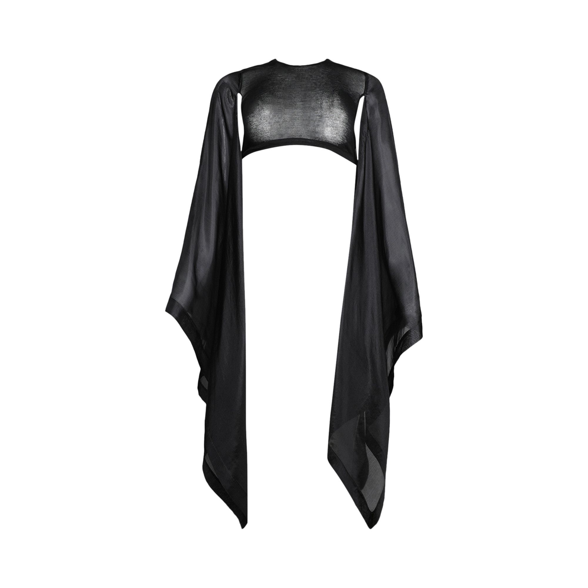 Tシャツ・カットソー RICK OWENS FLAG CROP HABOTAI TOP Rick Owens Flag Crop Habotai Top | italist