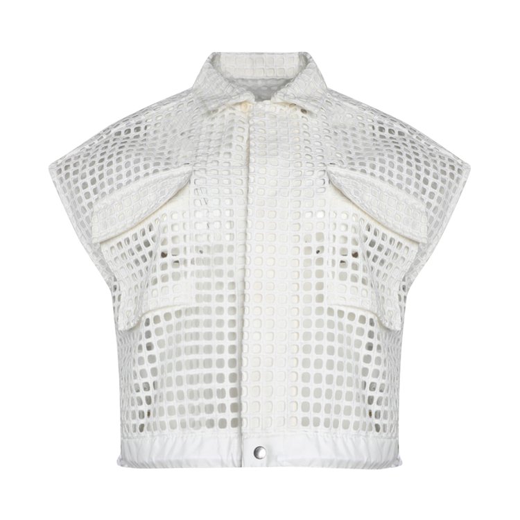 Sacai Embroidery Lace Shirt 'Off White'