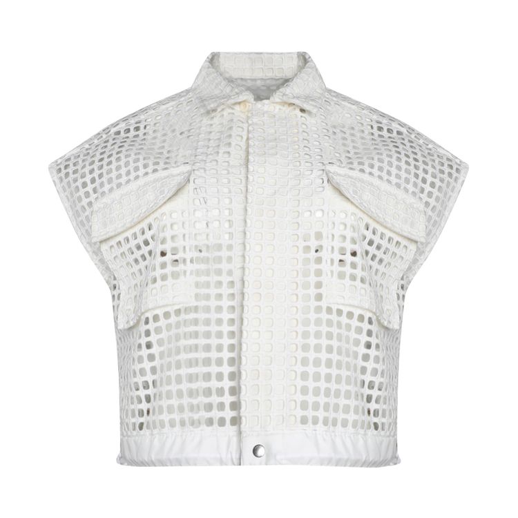 Sacai Embroidery Lace Shirt Off White