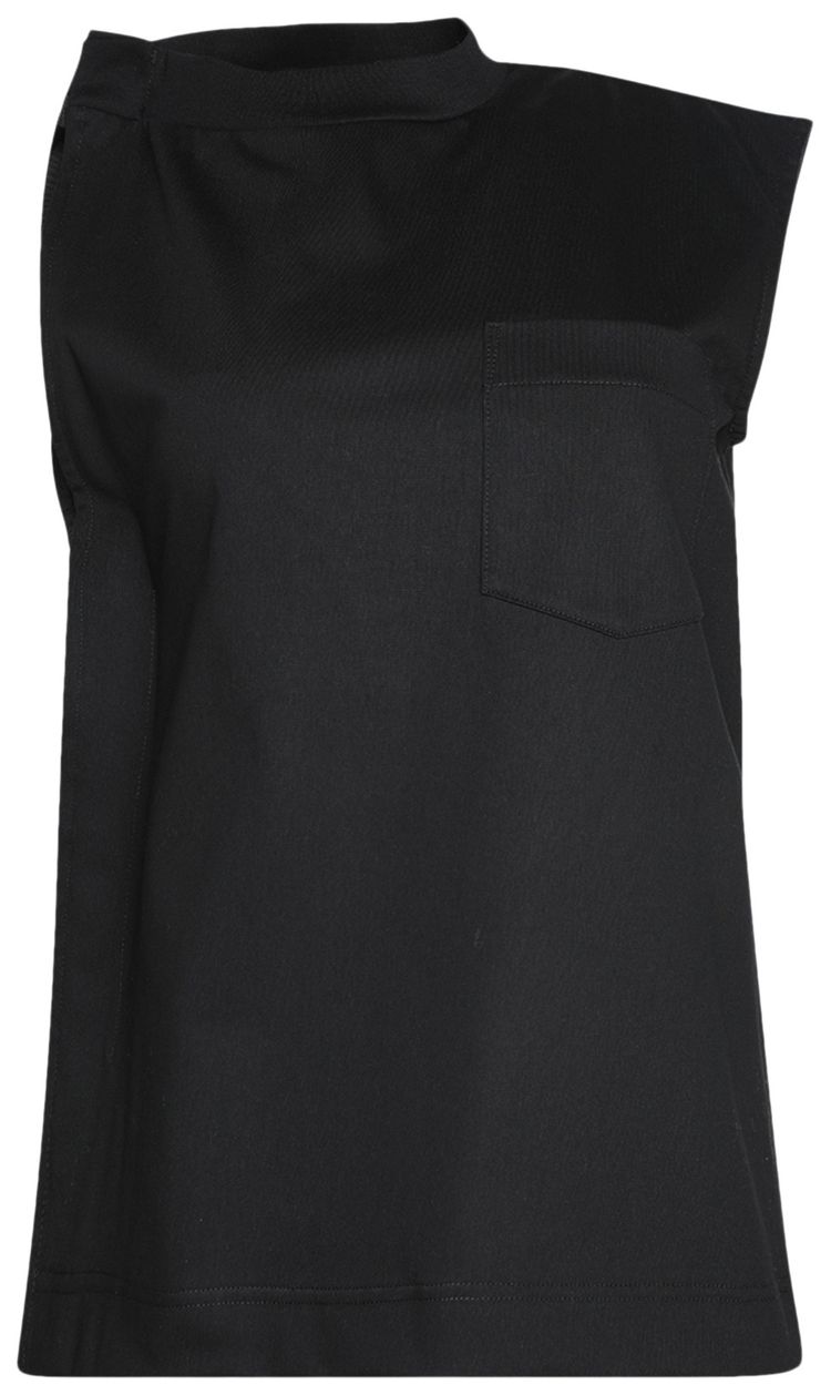 Sacai Jersey Pullover Black