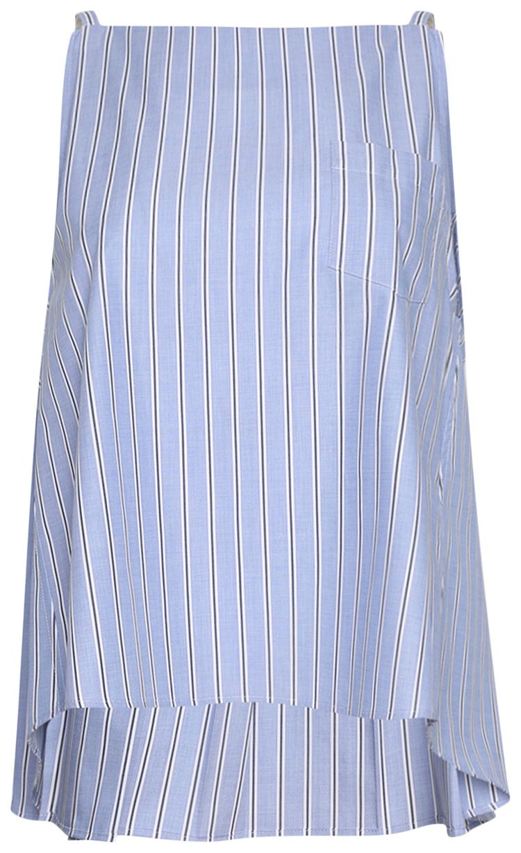 Sacai Poplin Camisole Shirt Light Blue Stripe