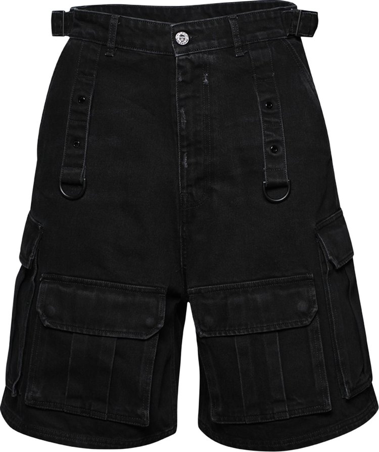 Vetements Multipocket Cargo Denim Shorts 'Black'