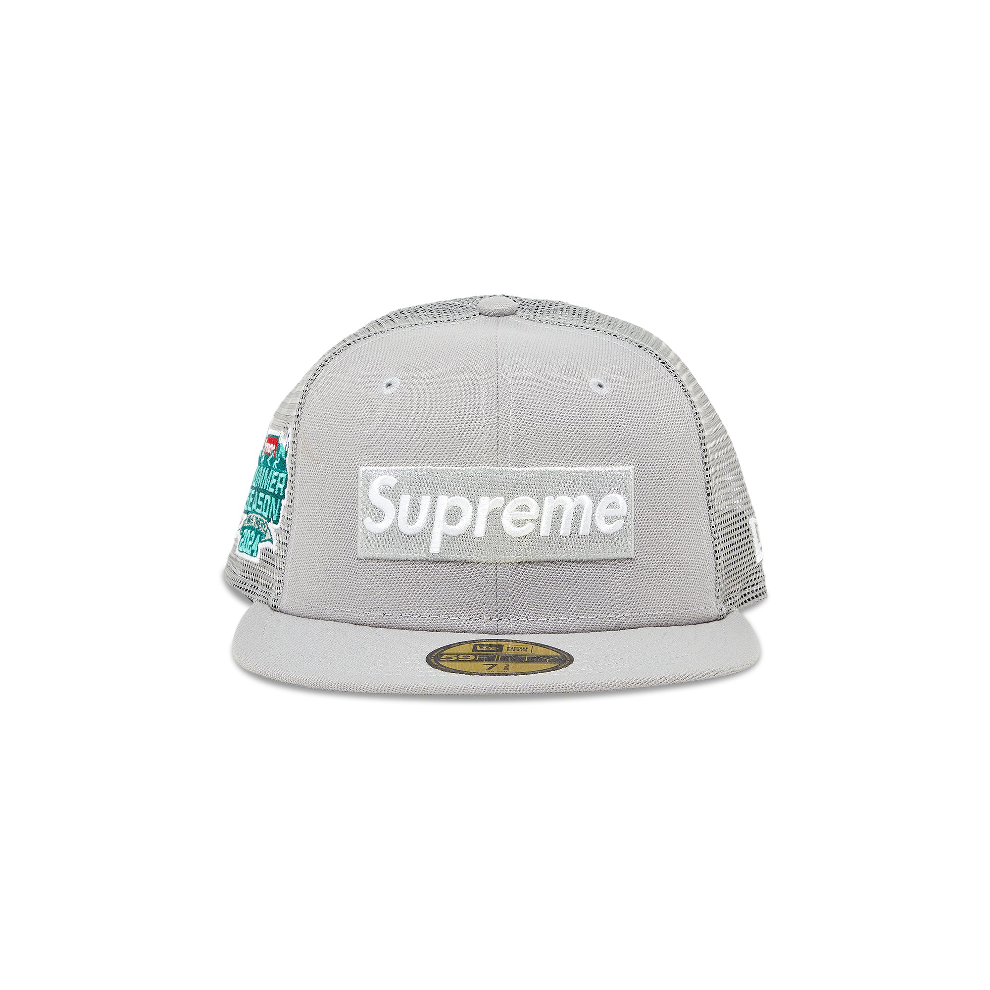 Supreme Box Logo Mesh Back New Era 'Grey'