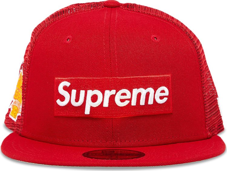 Supreme Box Logo Mesh Back New Era 'Red'