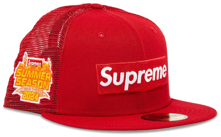 Supreme Box Logo Mesh Back New Era Red