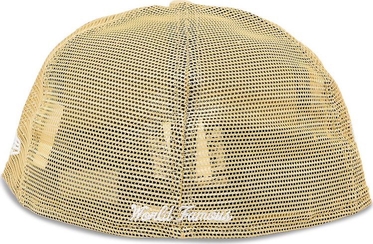 Supreme Box Logo Mesh Back New Era Light Gold