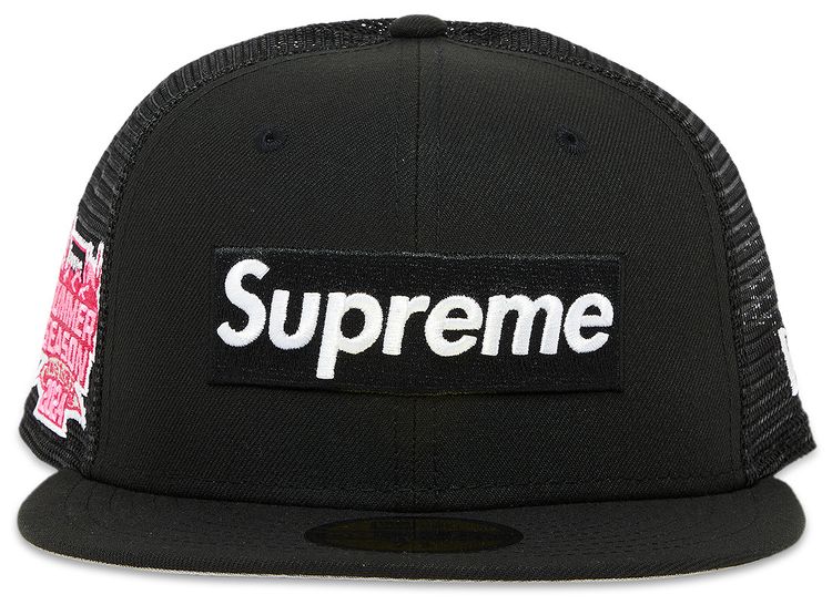 Supreme Box Logo Mesh Back New Era Black