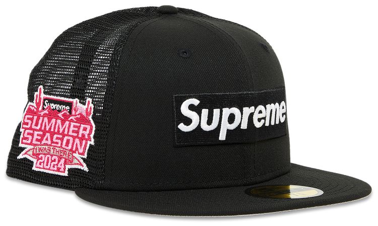 Supreme Box Logo Mesh Back New Era Black