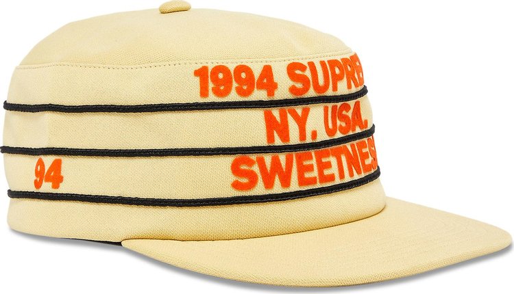 Supreme Pro Bowl Pillbox Hat Light Gold