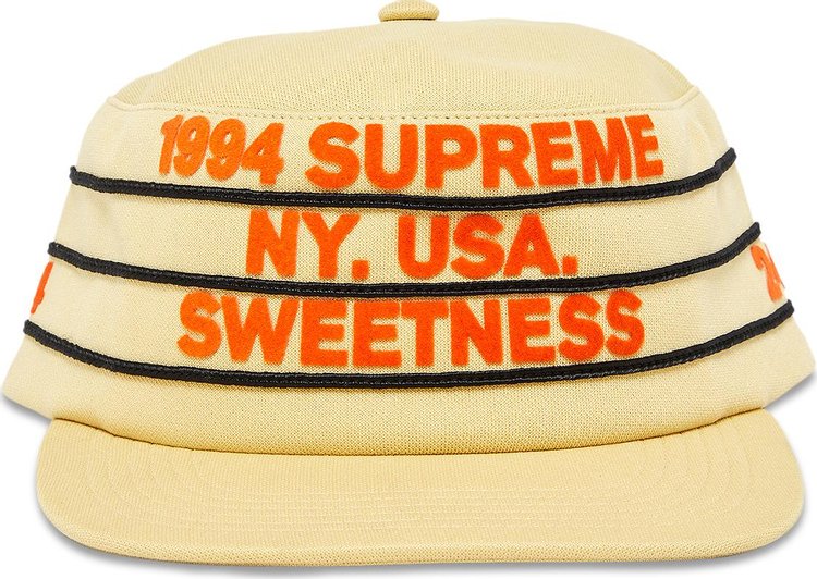 Supreme Pro Bowl Pillbox Hat Light Gold