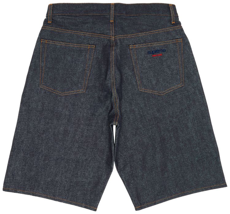 Supreme Rigid Baggy Selvedge Denim Short Rigid Indigo