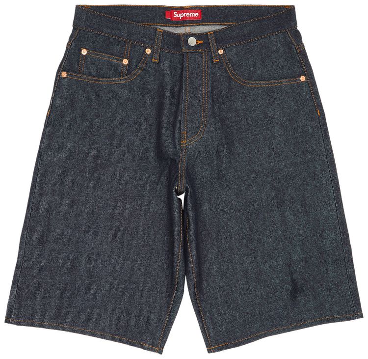 Supreme Rigid Baggy Selvedge Denim Short 'Rigid Indigo'