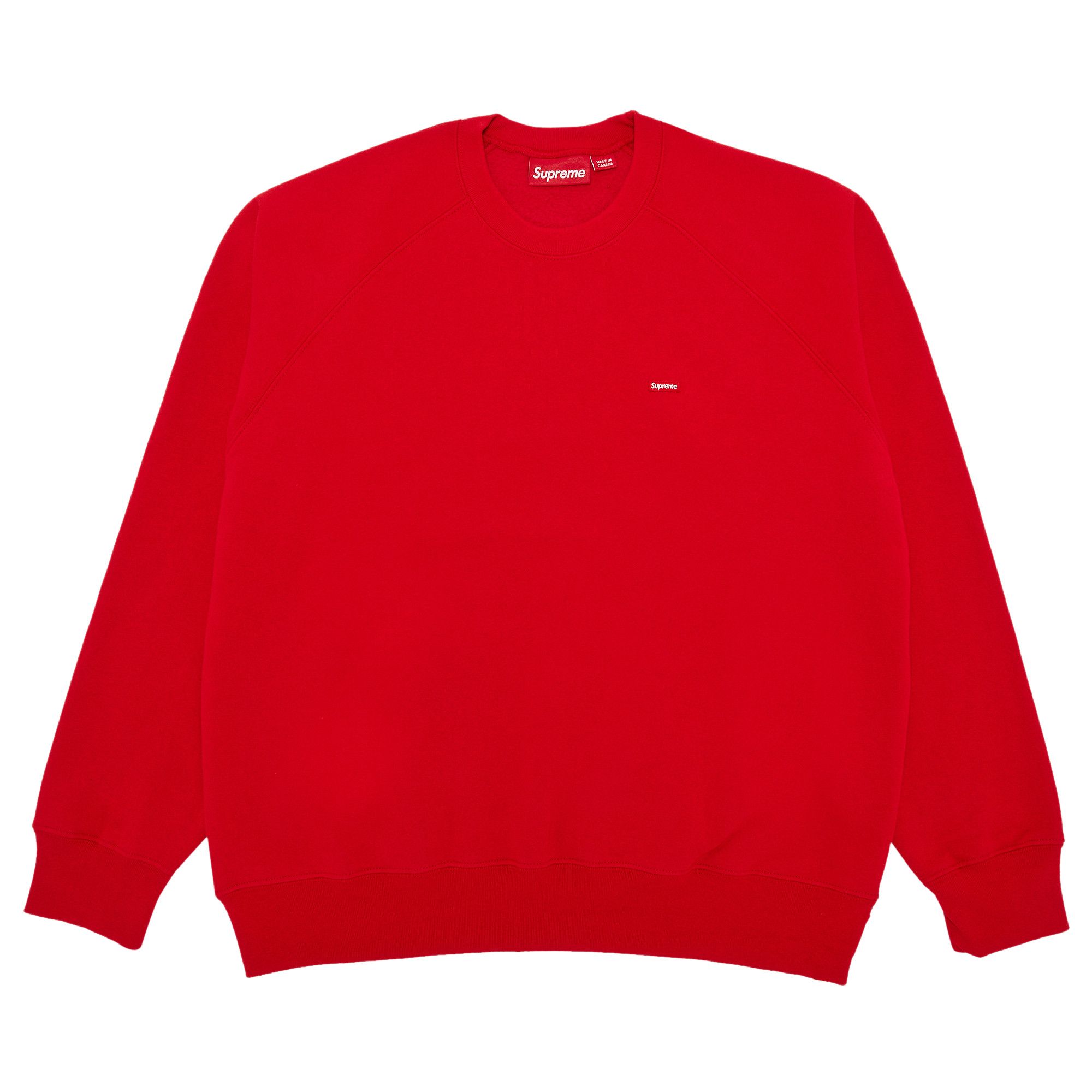Supreme Small Box Raglan Crewneck Red Men's - SS24 - US