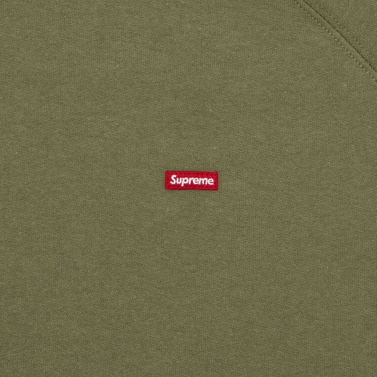 Supreme Small Box Raglan Crewneck Light Olive