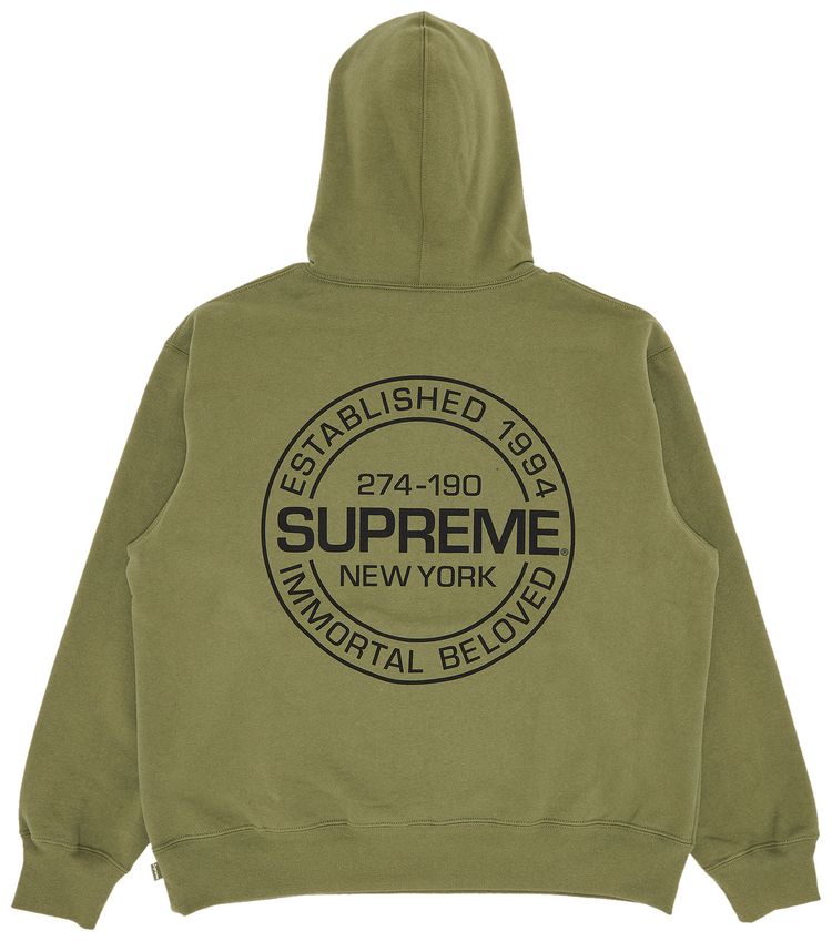 Supreme Immortal Hooded Sweatshirt Light Olive