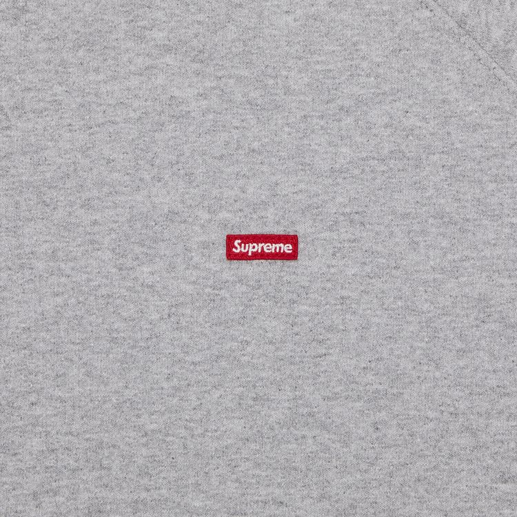Supreme Small Box Raglan Crewneck Heather Grey