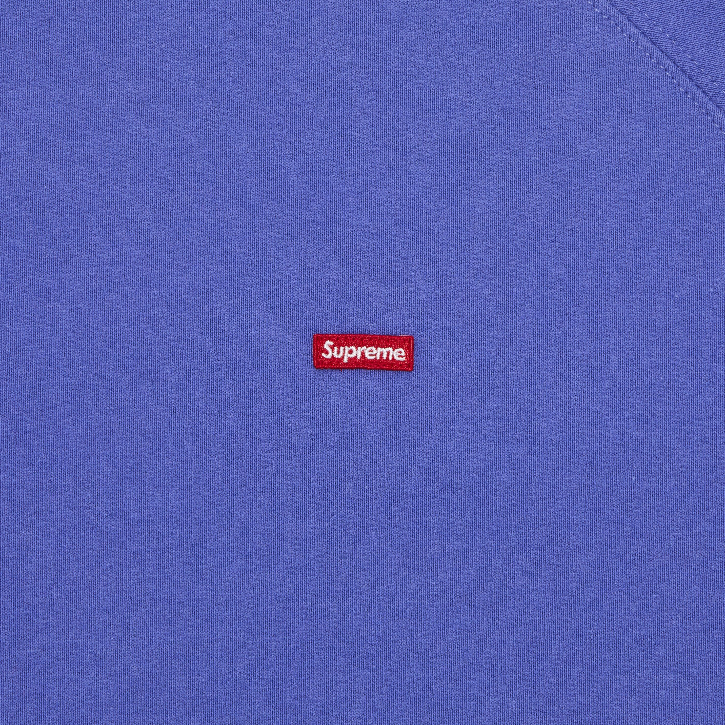 Size l Supreme Small Box Raglan Crewneck 'Violet'