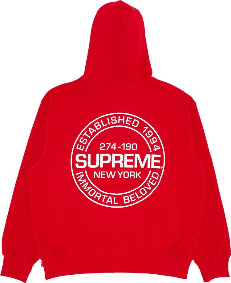 Supreme Immortal Hooded Sweatshirt Red