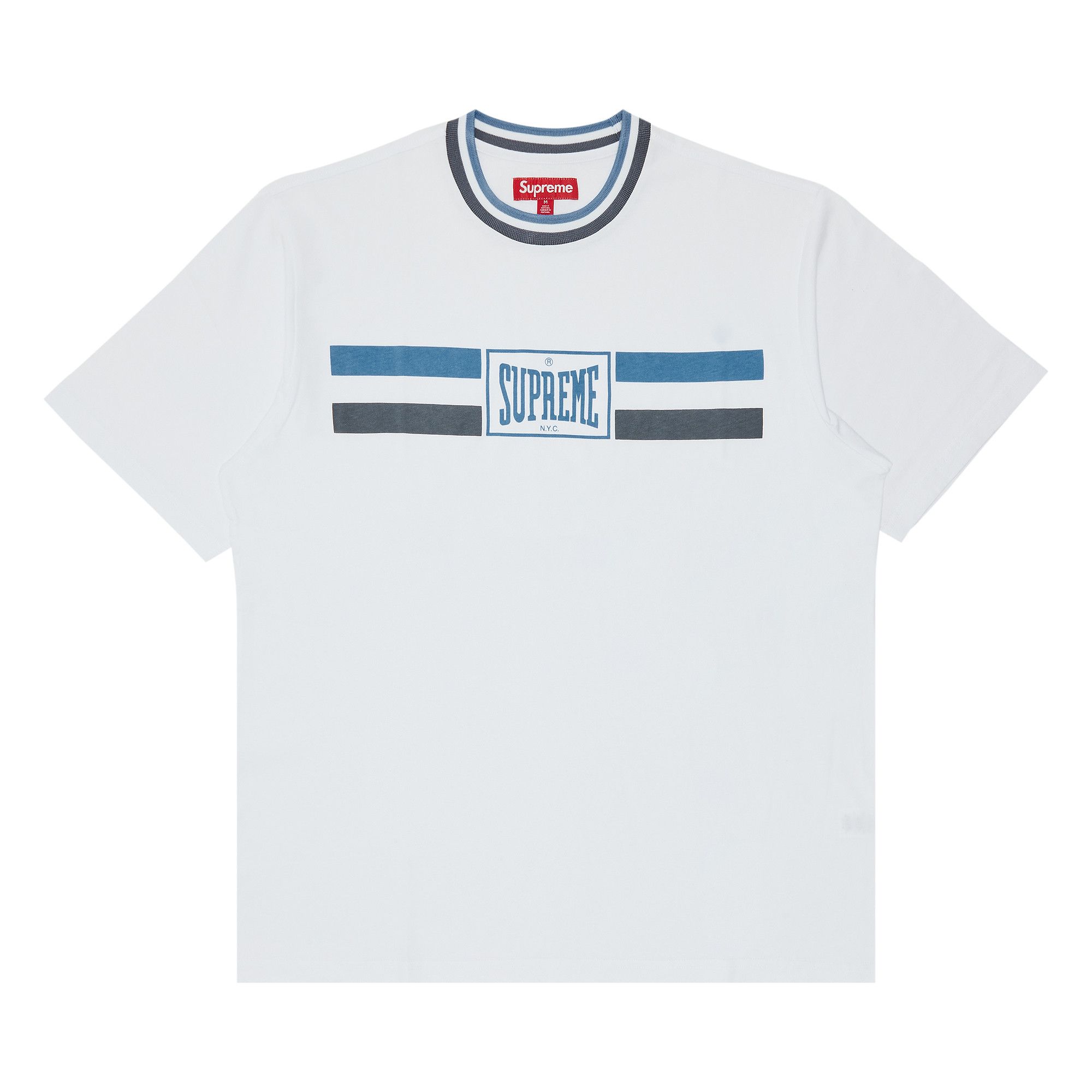 Buy Supreme Warm Up Stripe Short-Sleeve Top 'White