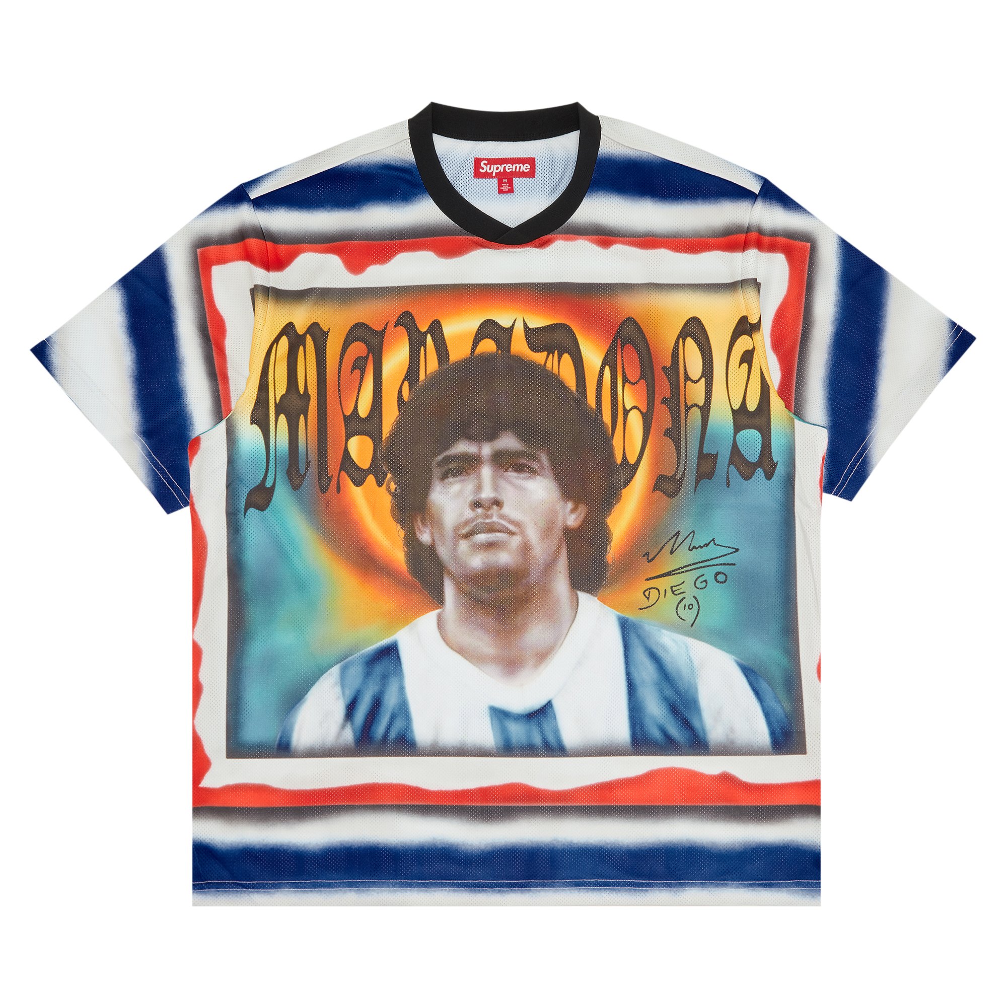 Buy Supreme Maradona Soccer Jersey 'Multicolor' - SS24KN79 