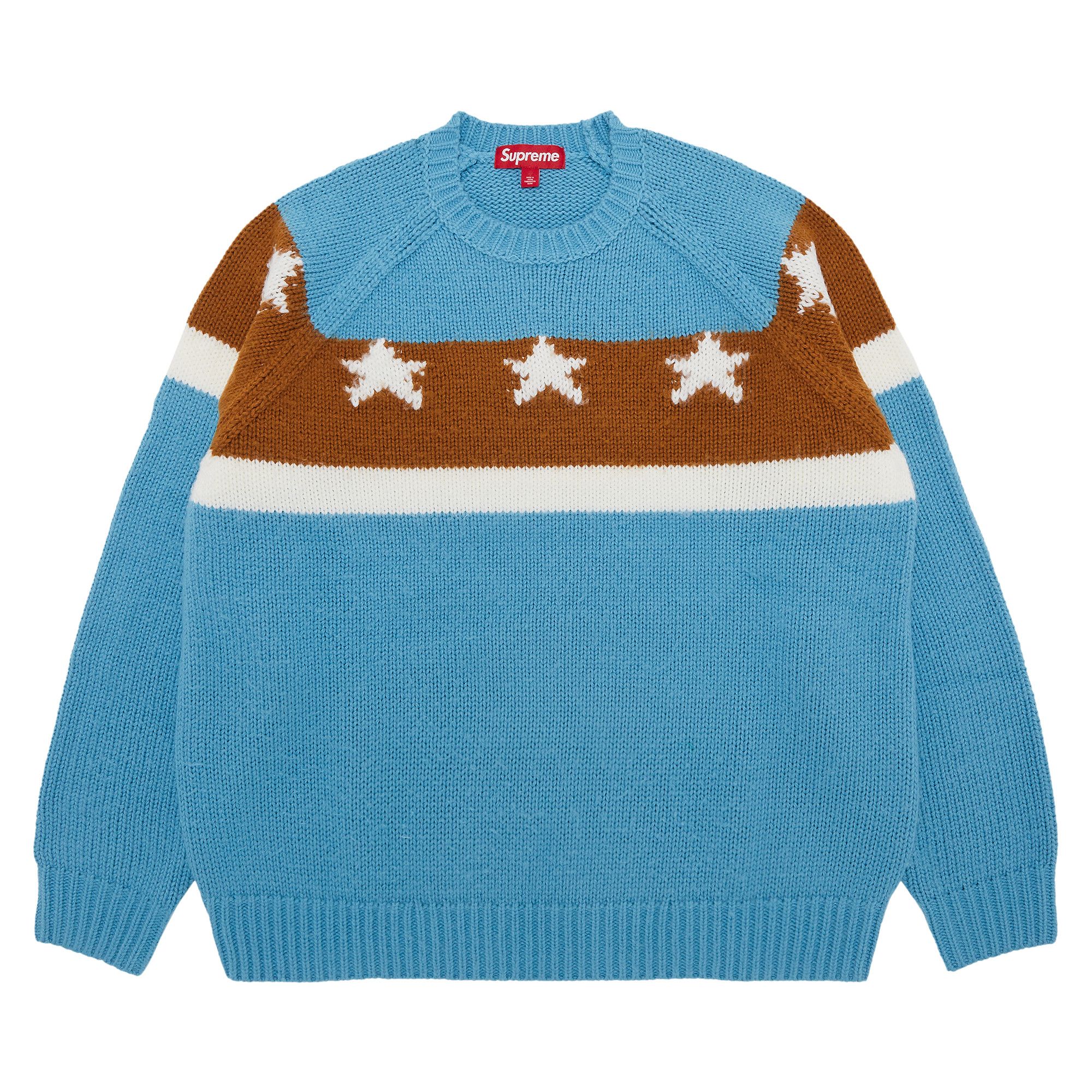 【激安】Supreme Stars Crewneck Blue Stars Crewneck | Supreme 20ss