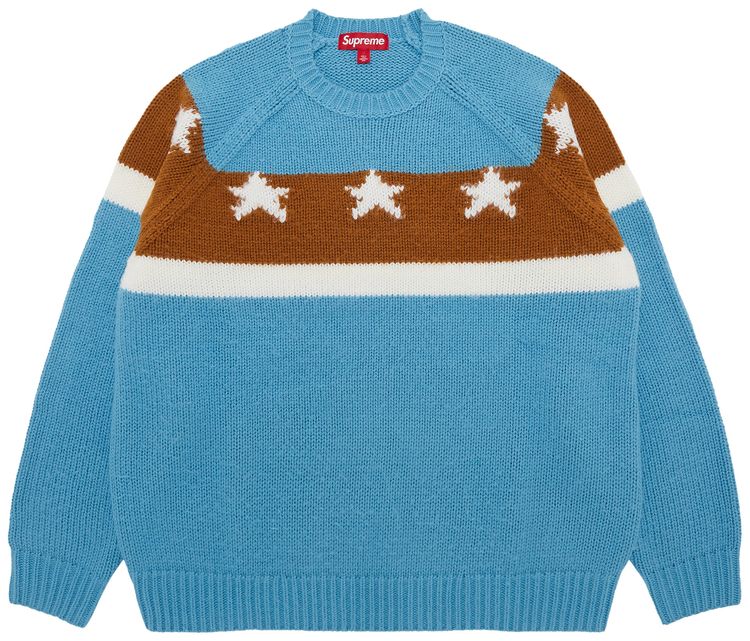 Supreme Stars Sweater Dusty Blue