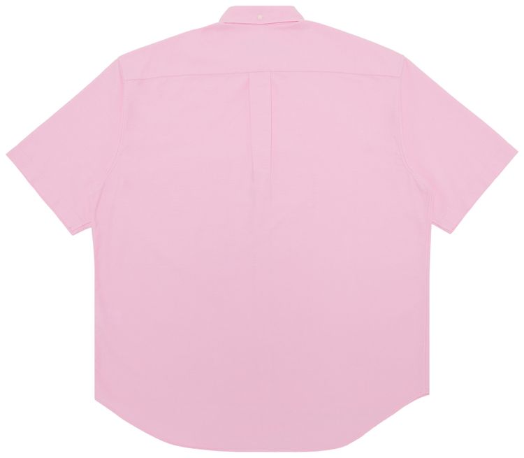 Supreme Loose Fit Short Sleeve Oxford Shirt Pink