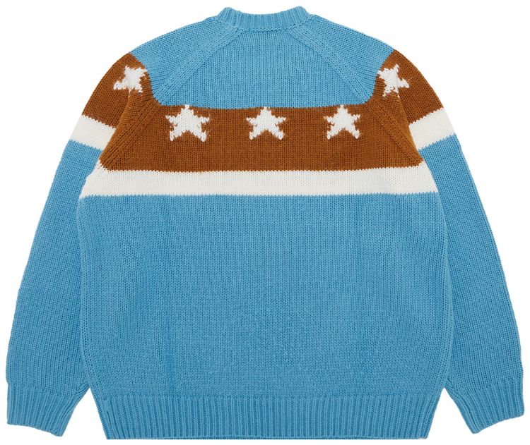 Supreme Stars Sweater Dusty Blue