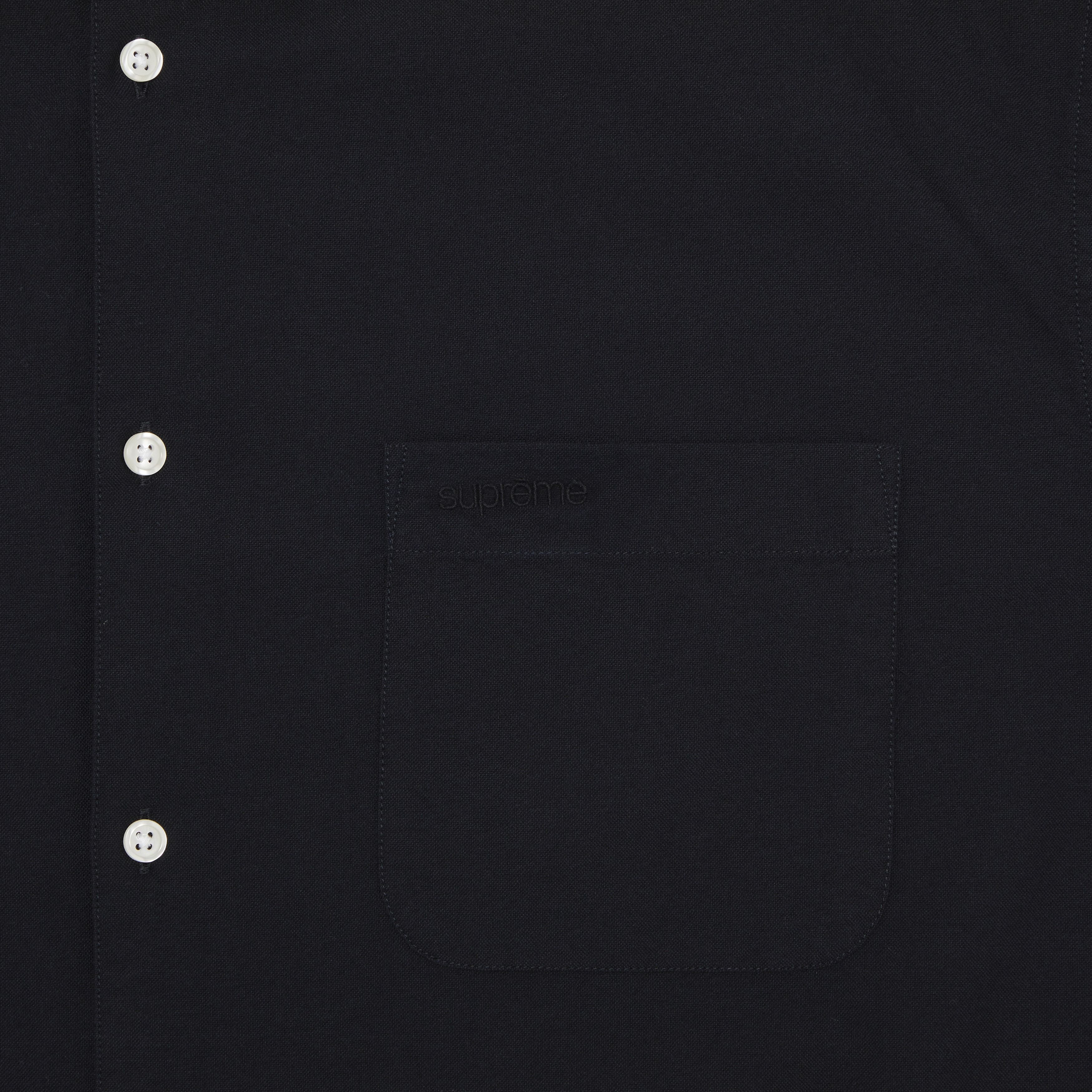Buy Supreme Loose Fit Short-Sleeve Oxford Shirt 'Black
