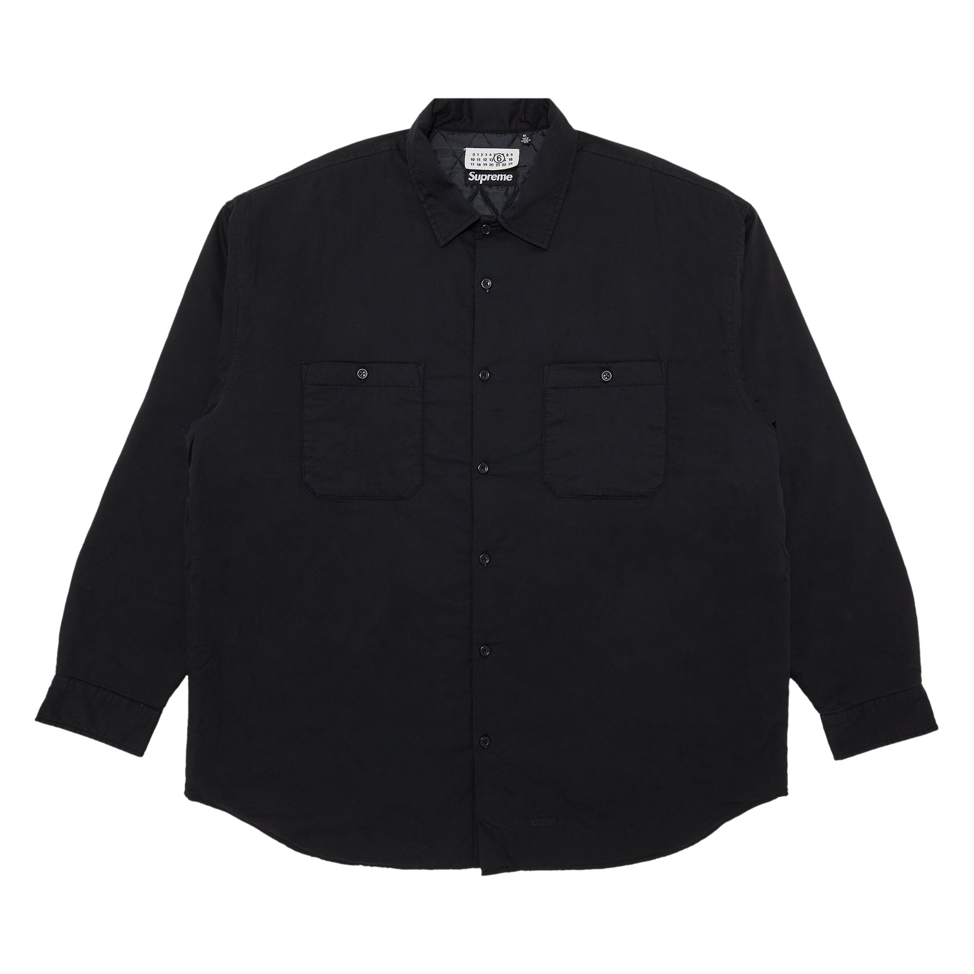 Supreme x MM6 Maison Margiela Padded Shirt 'Black'