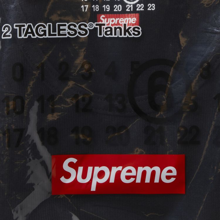 Supreme x MM6 Maison Margiela Tagless Tank Top 1 Pack Black