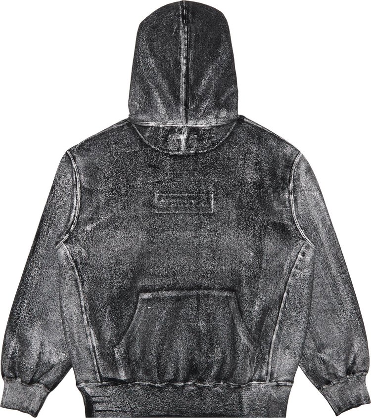 Supreme x MM6 Maison Margiela Foil Box Logo Hooded Sweatshirt Black