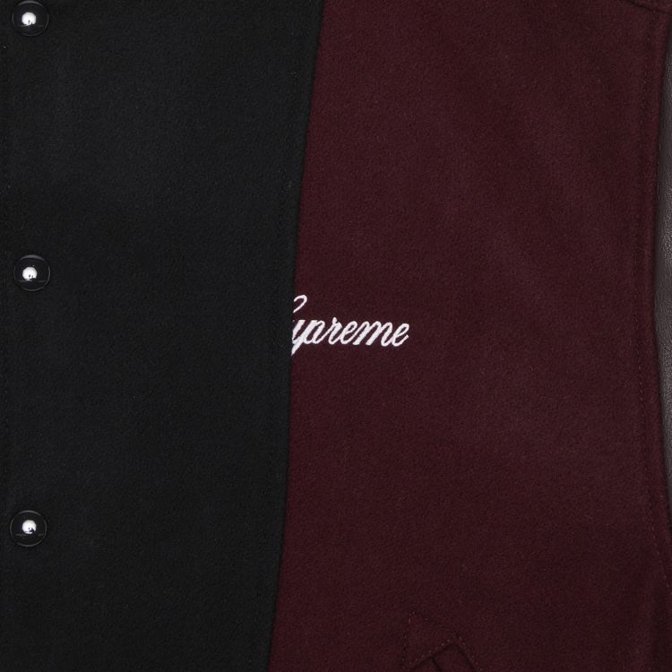 Supreme x MM6 Maison Margiela Split Varsity Jacket Multicolor