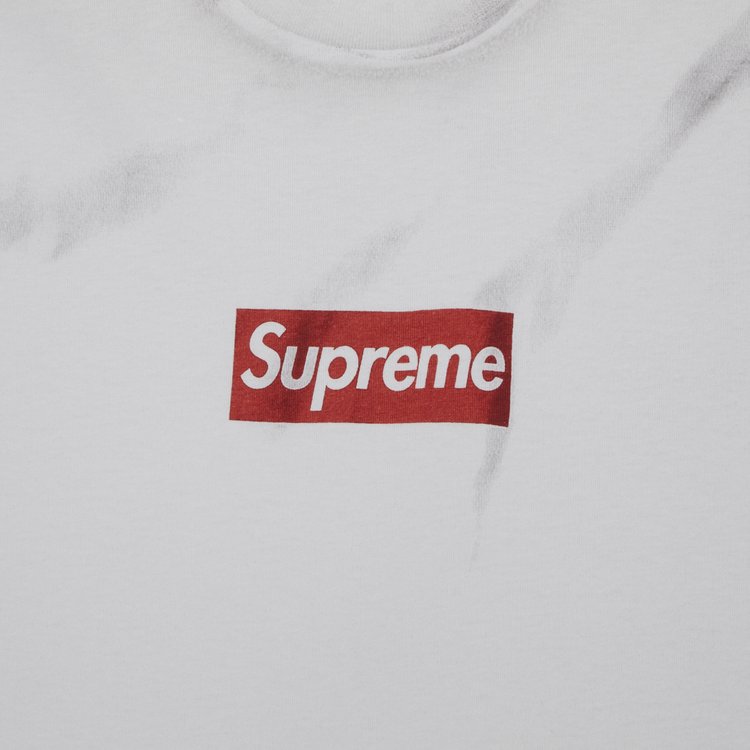 Supreme x MM6 Maison Margiela Box Logo Tee White