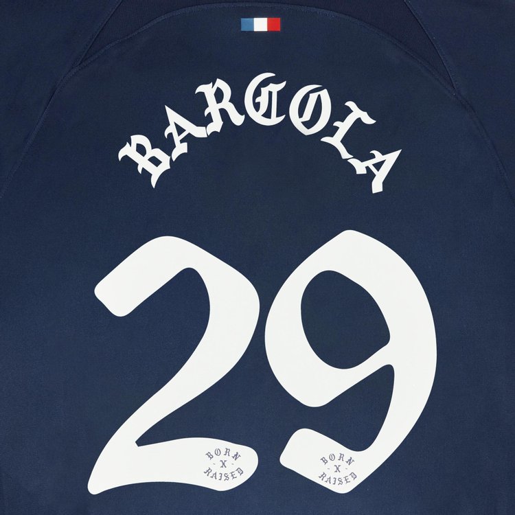 Paris Saint Germain x Born x Raised Barcola Jersey Navy